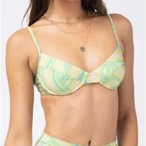 L*Space Over The Rainbow Missy Bikini Top S
